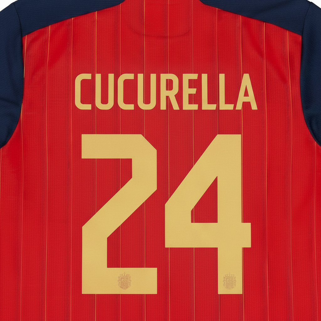 Cucurella 2026 Spain Home Jersey