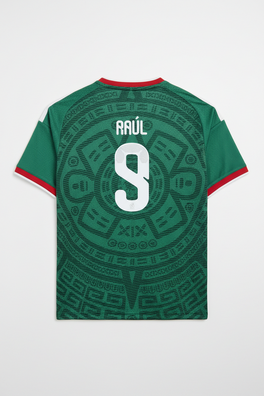 Raúl Jiménez 2026 Jersey de local de México con shorts