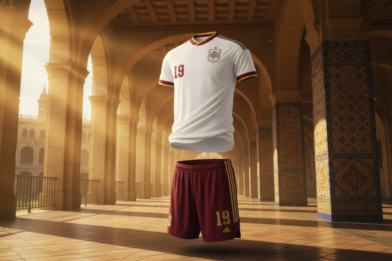 Lamine Yamal 2026 Spain Away Jersey with shorts