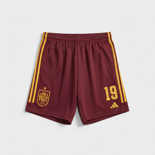 Camiseta de visitante de España 2026 de Lamine Yamal con pantalones cortos