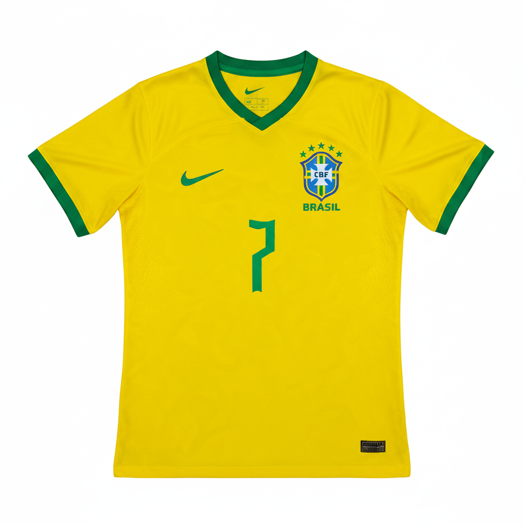 Vini Jr 2026 Brazil Home Jersey