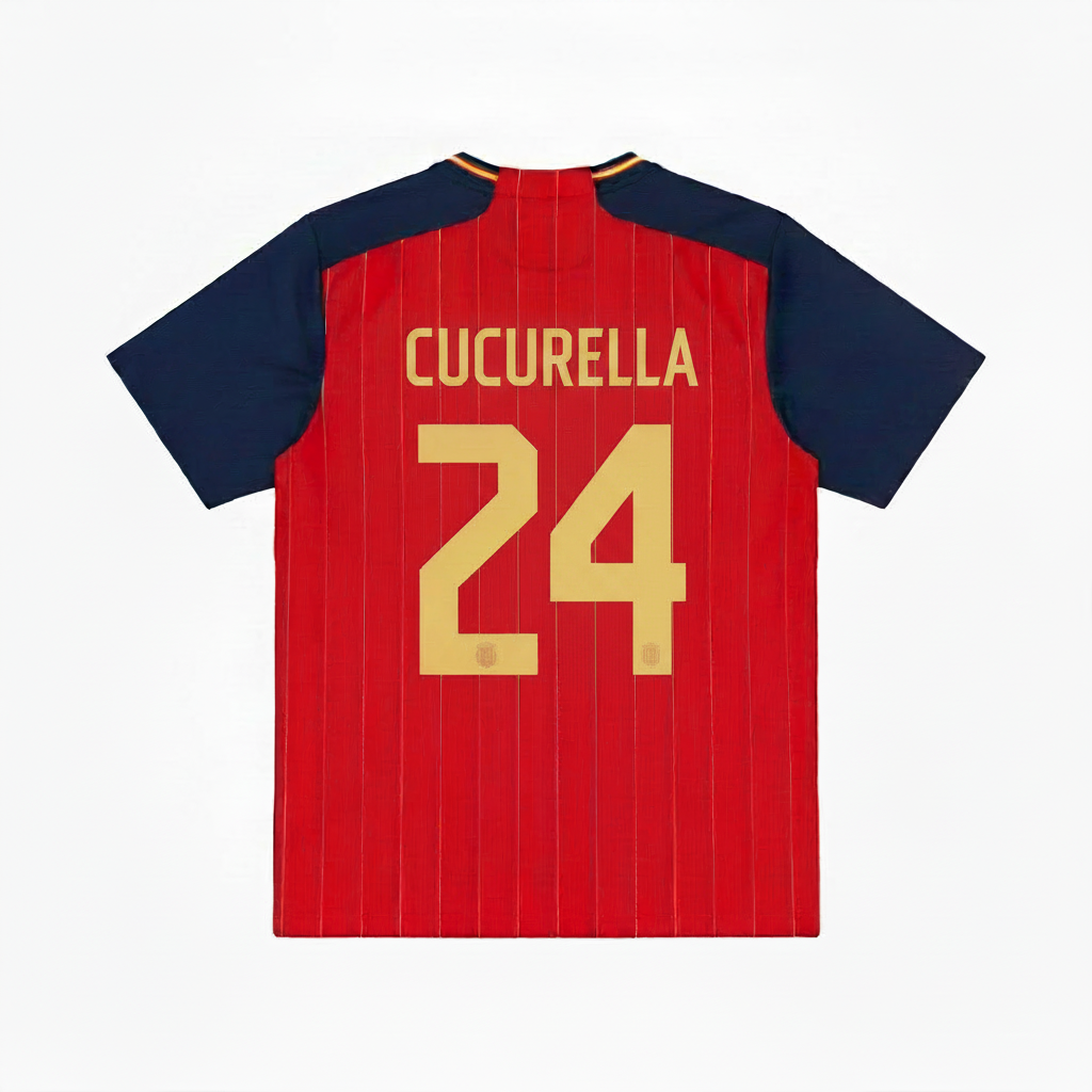 Cucurella 2026 Spain Home Jersey