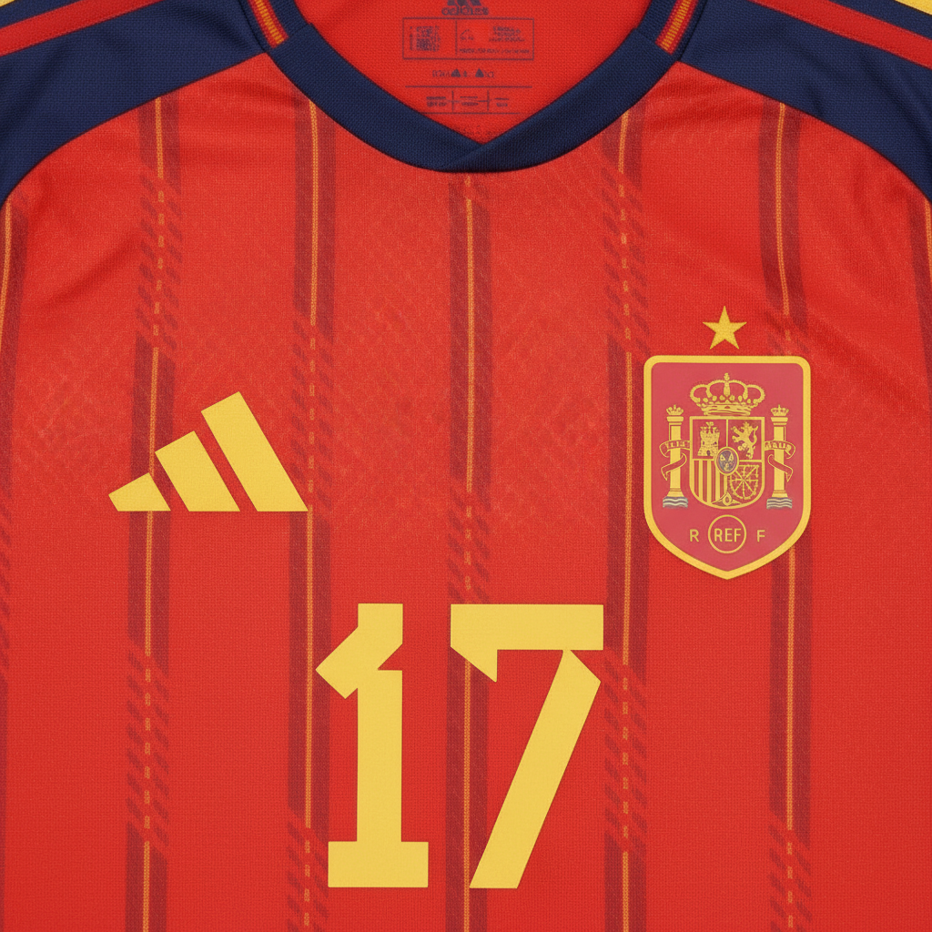 Nico Williams 2026 Spain Home Jersey