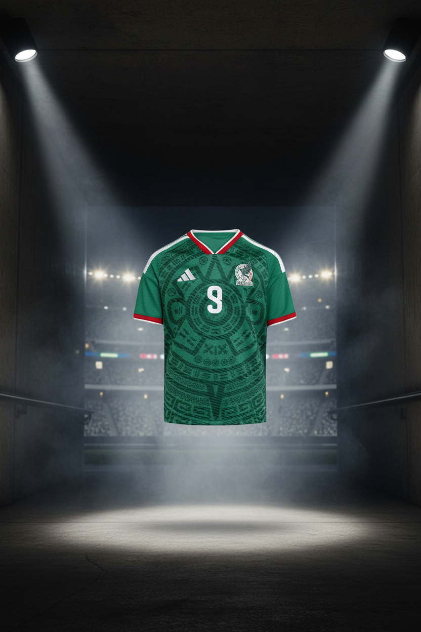 Raul Jimenez 2026 Mexico Home Jersey with shorts