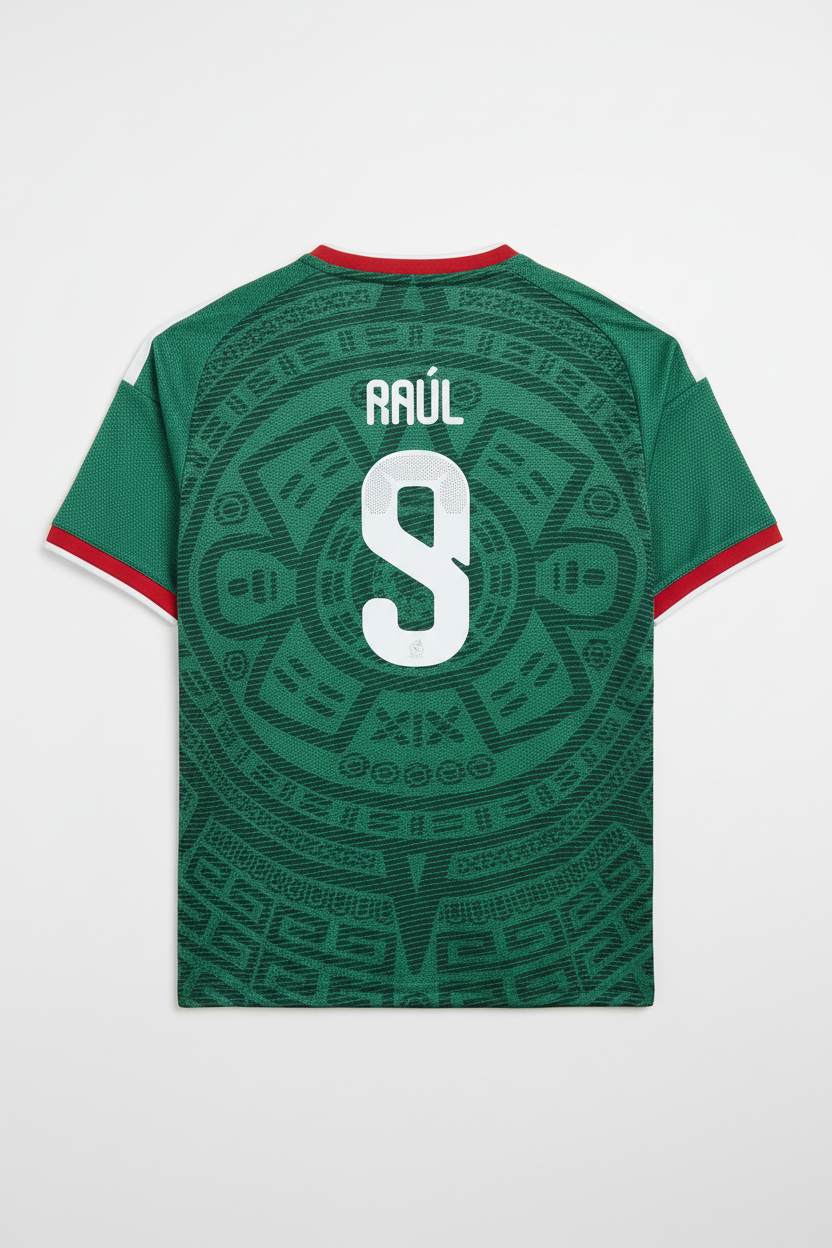 Raul Jimenez 2026 Mexico Home Jersey with shorts