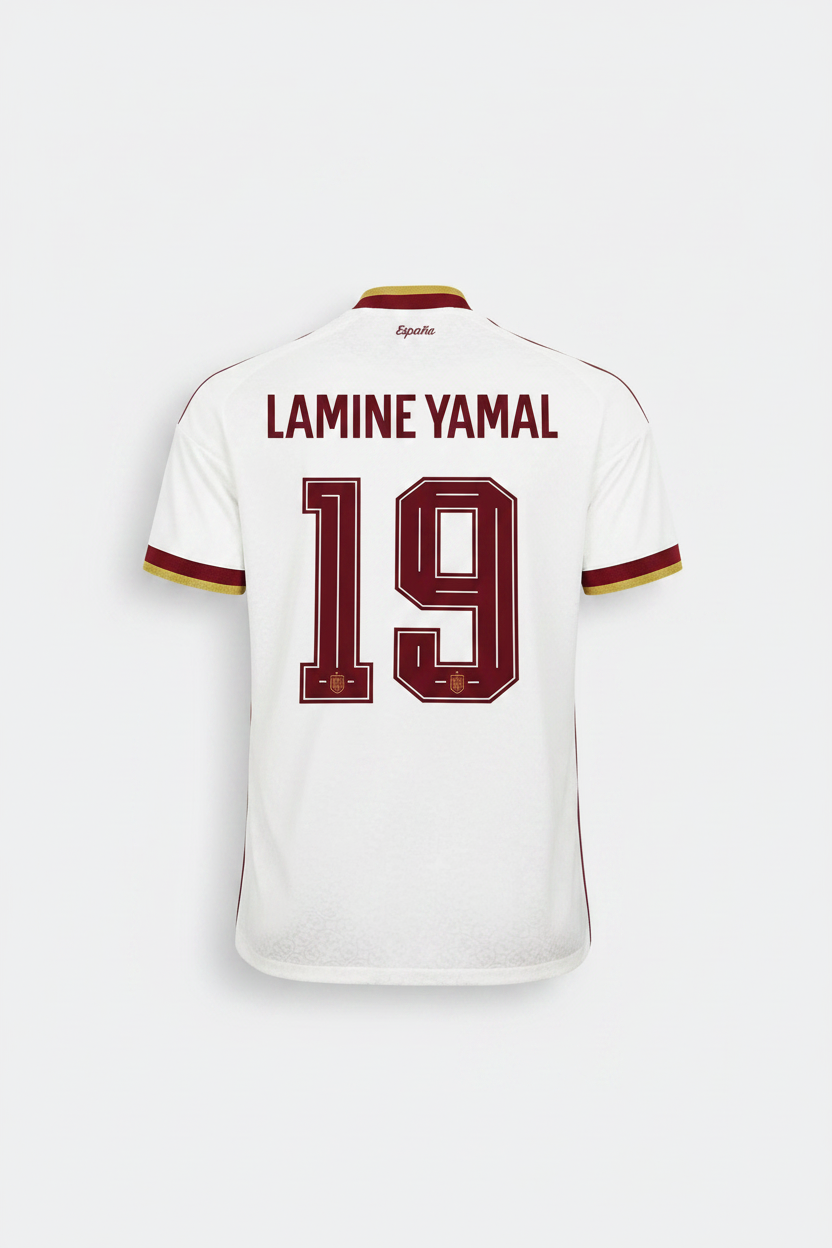 Lamine Yamal 2026 Spain Away Jersey with shorts